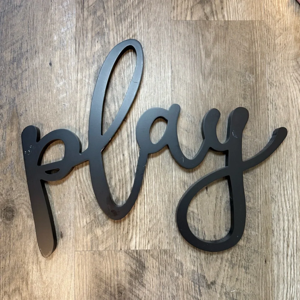 Wooden Play Sign